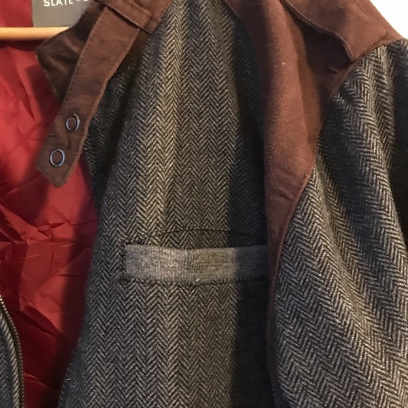 Slate & Stone Bomber Style Tweed Jacket. Men’s XL. - Picture 4 of 7